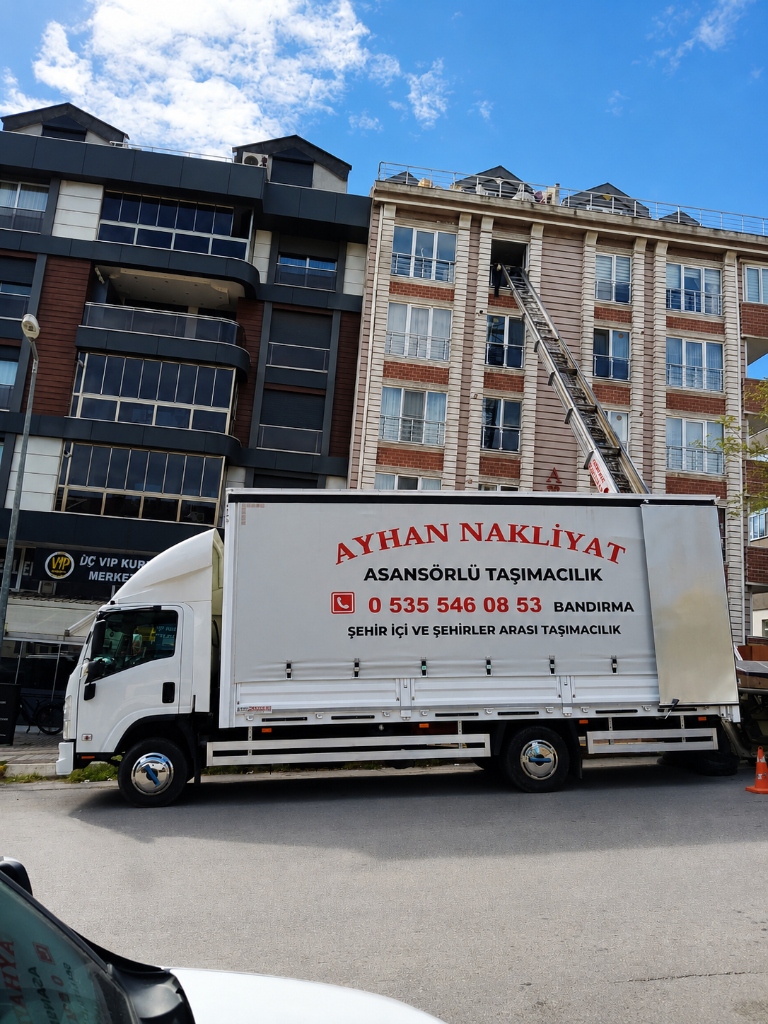 Bandırma Evden Eve Nakliyat - Ayhan Nakliyat Asansörlü Taşıma