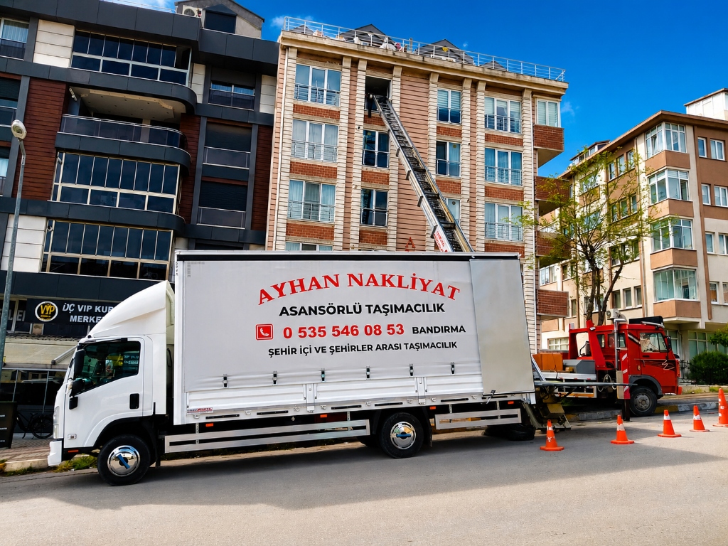 Bandırma Ayhan Nakliyat Asansörlü Taşımacılık Hizmeti